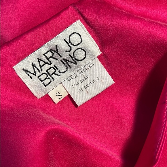 Vintage 80’s Mary Jo Bruno Barbie Pink Silk Sheath Dress Size Small - Picture 6 of 7